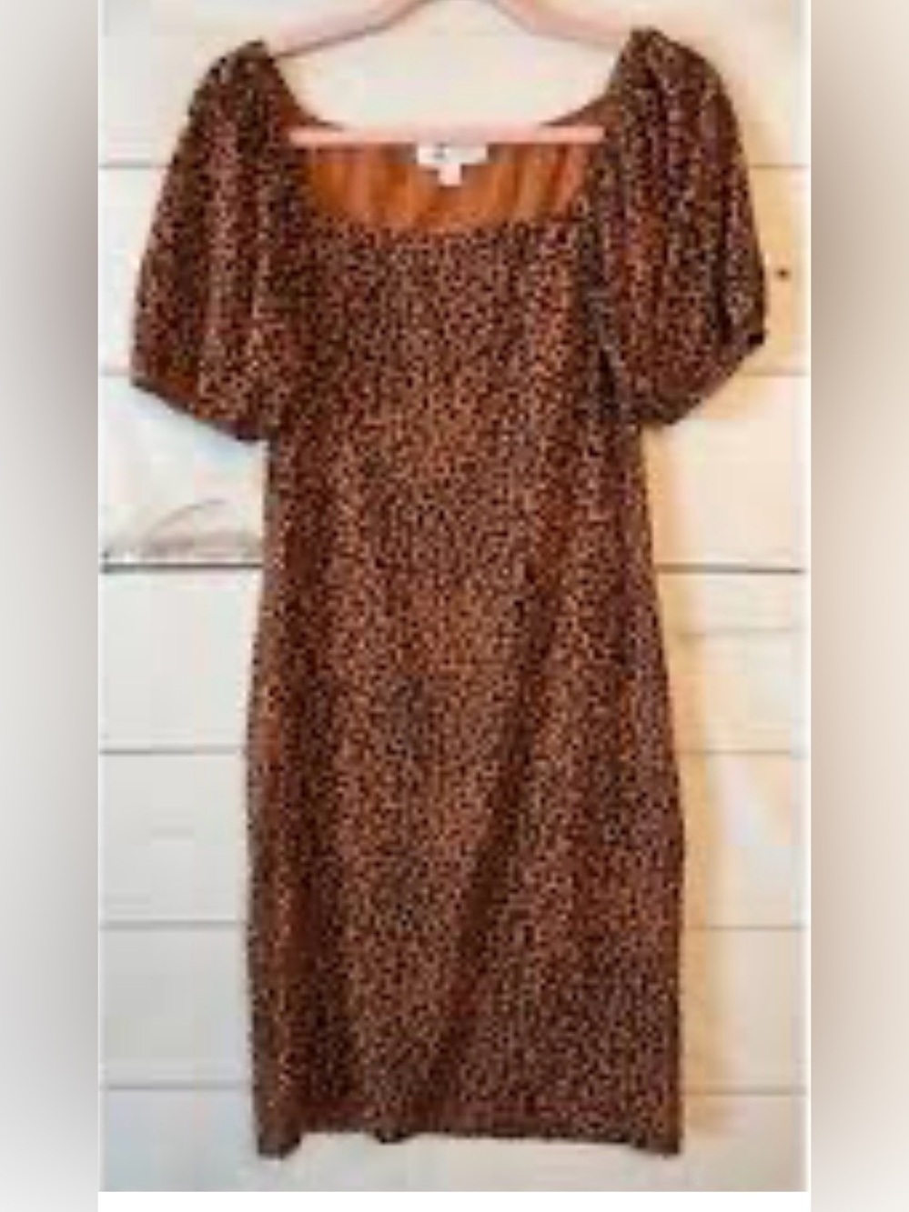 Amour Vert Cheetah Print Stretchy Dress NWT Medium